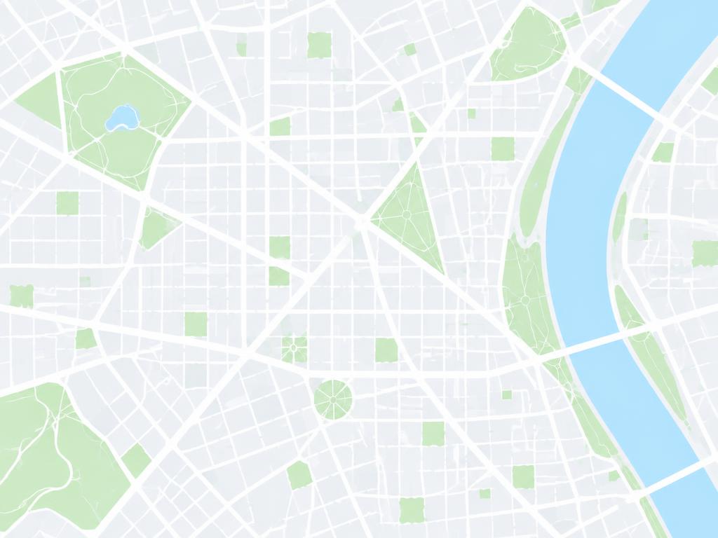 Mapa estilizado ilustrativo, sem localização real